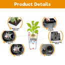 Tall Planters Set With Water Level Monitor And Auto Watering