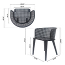 Milan Outdoor Dining Chair Set of 2 by HouseOfZazla