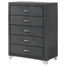 Melody 5-drawer Bedroom Chest Grey