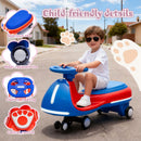 12V Electric Wiggle Ride On Car with Dual Motors & LED Lights