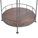 Round Butler Tray Table - Chestnut by HouseOfZazla