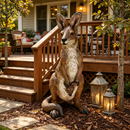 22" Mother Kangaroo with Joey Statue