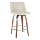 Toriano - Mid-Century Modern Counter Stool (Set of 2) by HouseOfZazla