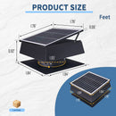 12 Inch Trapezoidal Adjustable Solar Roof Vent Fan by HouseOfZazla