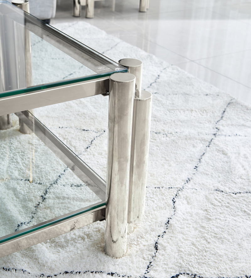 C013A-LEG-Silver,  Silver Stainless Steel