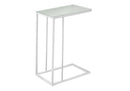 Accent Table, C-Shaped with Tempered Glass - Contemporary & Modern by HouseOfZazla