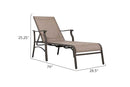 6 Trevi Textilene Chaise Lounge