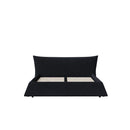 Upholstered Platform Bed With Special Shaped Headboard by HouseOfZazla