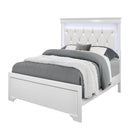 Shaker - Bed With LED Lighting And Crystal Inspired Tufted Headboard by Unique Piece Furniture