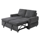 Convertible Sofa Bed Loveseat With Adjustable Backrest And USB Ports by HouseOfZazla
