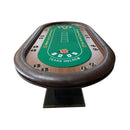 Luxury 96-Inch Gaming Table With LED Lights, Durable Velvet Surface, And Sturdy Pedestal Base (SAK92853) by SAKSBY WHOLESALE