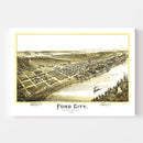 Vintage Map of Ford City, Pennsylvania 1896