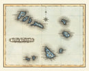 Vintage Map of Cape Verde 1823