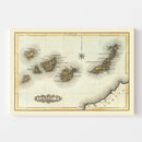 Vintage Map of Canary Islands, 1823