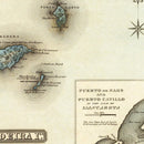 Vintage Map of Madeira Islands, 1823