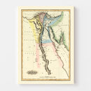 Vintage Map of Egypt 1823