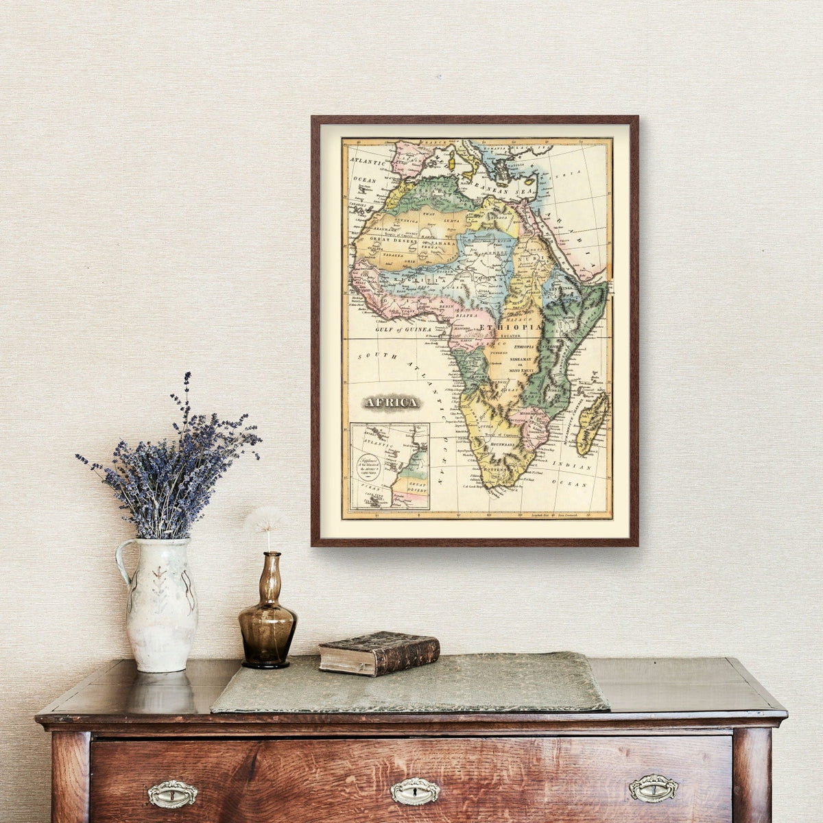 Vintage Africa Map 1823, photo 3 of 5