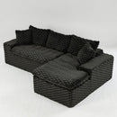 Modular Sofa, Convertible Twin Seat With Chaise Lounge