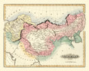 Vintage Map of China 1823