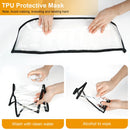 Fishman Hat Protective Face Shield Removable Sun Bucket Cap Face Cover Protect Against UV Spitting Saliva Dust Wind