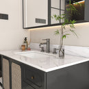 Bianco Carrara Venato Elegant Marble Vanity Top, Bathroom Vanity With Undermount Sink, Sintered Stone by HouseOfZazla