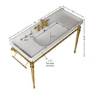 VICI 48" Bathroom Console Sink, Wall-Mounted by HouseOfZazla