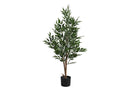 47" Tall, Artificial Plant, Acacia Tree, Indoor, Faux, Fake, Floor, Greenery, Potted, Silk, Decorative - Green / Black by Unique Piece Furniture