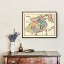 Vintage Map of China 1823
