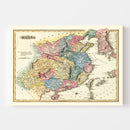 Vintage Map of China 1823