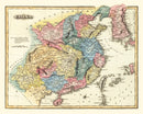 Vintage Map of China 1823
