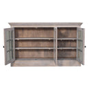 Triple Glazed Cabinet - Gray by Unique Piece Furniture