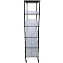 6 Tier 6000Lbs Capacity Nsf Metal Shelf Wire Shelving Unit, Heavy Duty Adjustable Storage Rack With Wheels & Shelf Liners For Commercial Grade Utility Steel Storage Rack by HouseOfZazla