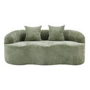 Curved Loveseat Sofa With Round Armrest by HouseOfZazla