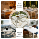 4 Piece Set Of Modern Color Block Designed Single Chairs With Long Table by HouseOfZazla