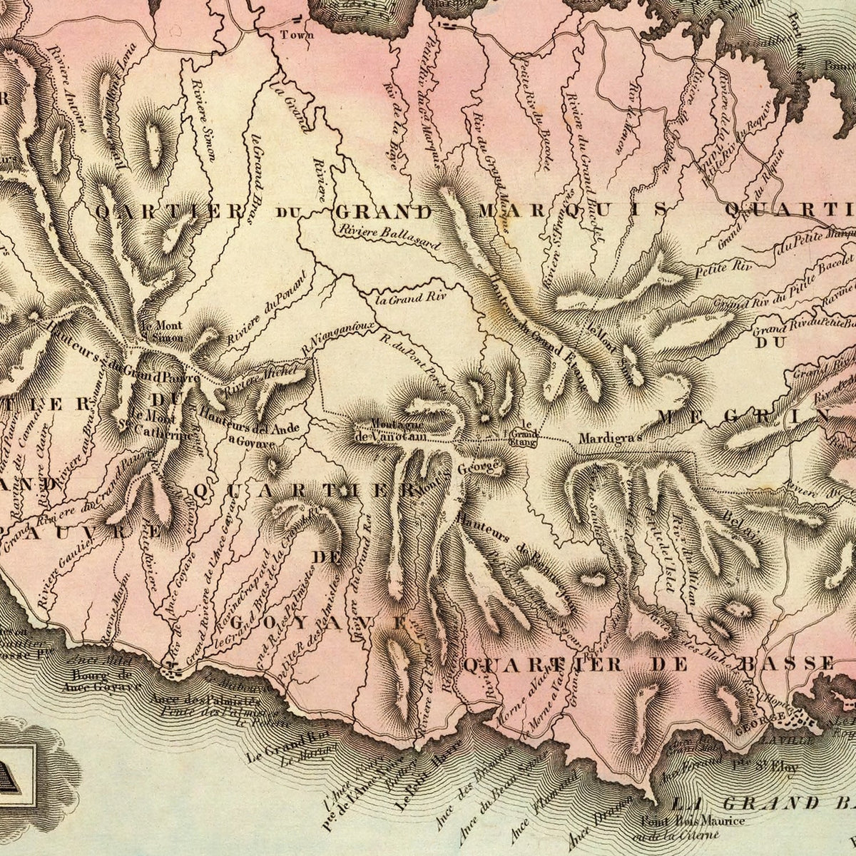 Vintage Map of Grenada 1823, photo 2 of 5