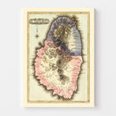 Vintage Map of St Vincent 1823