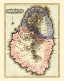 Vintage Map of St Vincent 1823