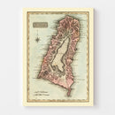 Vintage Map of St Lucia 1823