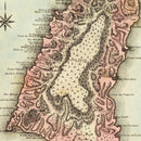 Vintage Map of St Lucia 1823