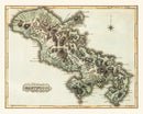 Vintage Map of Martinico, 1823