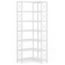 7 Tier Corner Bookshelf, Storage Unit For Living Room by HouseOfZazla