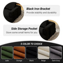Convertible Sleeper Sofa Bed With Cylindrical Pillow, Fixed Shape Frame by Unique Piece Furniture
