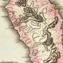 Vintage Map of Dominica, 1823