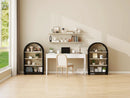 Arched 4-Tier Storage Cabinet with Carved Edges by HouseOfZazla