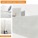 3D Faux Stone Wall Panels - 12 PCS PU Wainscoting Panel