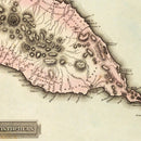 Vintage Map of St. Christophers, 1823