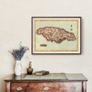 Vintage Map of Jamaica 1823