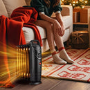700W Electric Oil Filled Radiator Heater with Adjustable Thermostat by LJGDeals