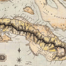 Vintage Map of Cuba 1823