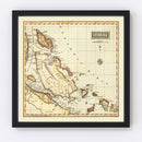 Vintage Map of Bahamas 1823